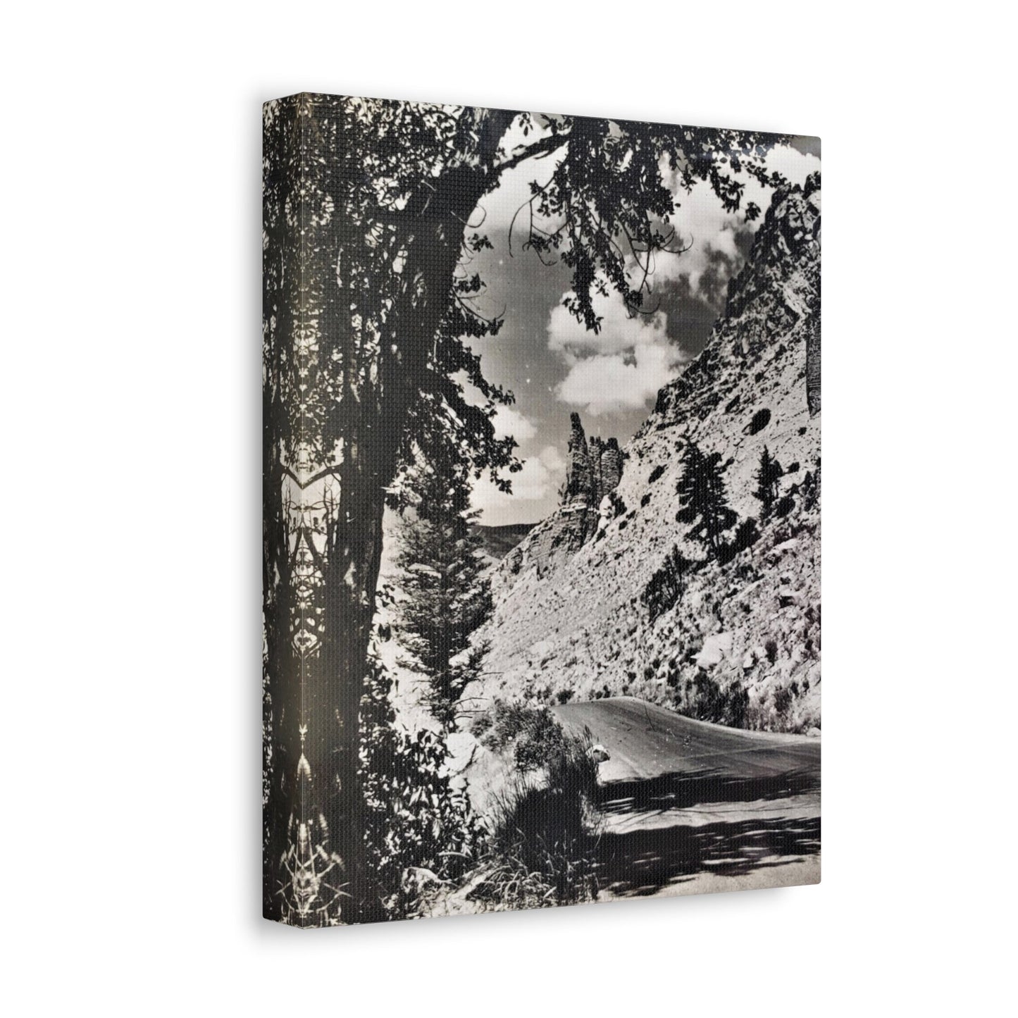 Eagles Nest Rock Yellowstone Stretched Canvas