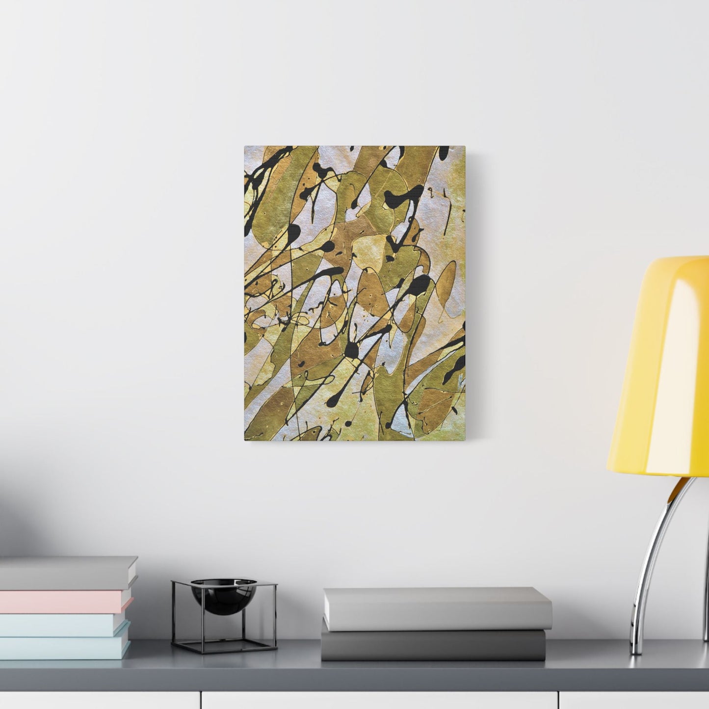 Gold Rush Satin Canvas Stretched