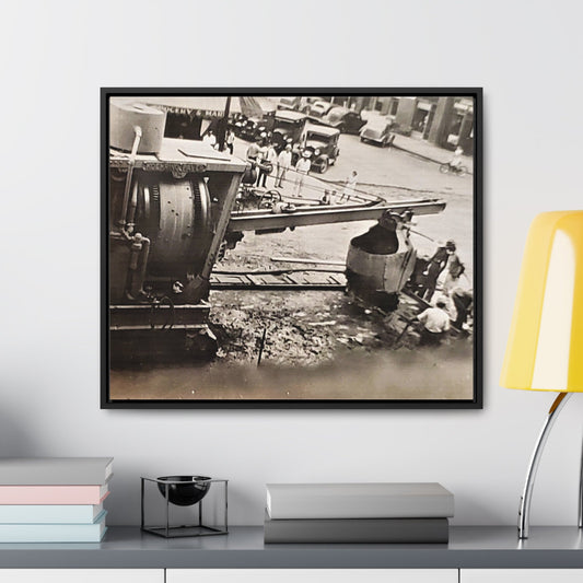 Concrete Worker Gallery Canvas Wraps Horizontal Frame 24″ x 20″ Black Premium Gallery Wraps (1.25″)