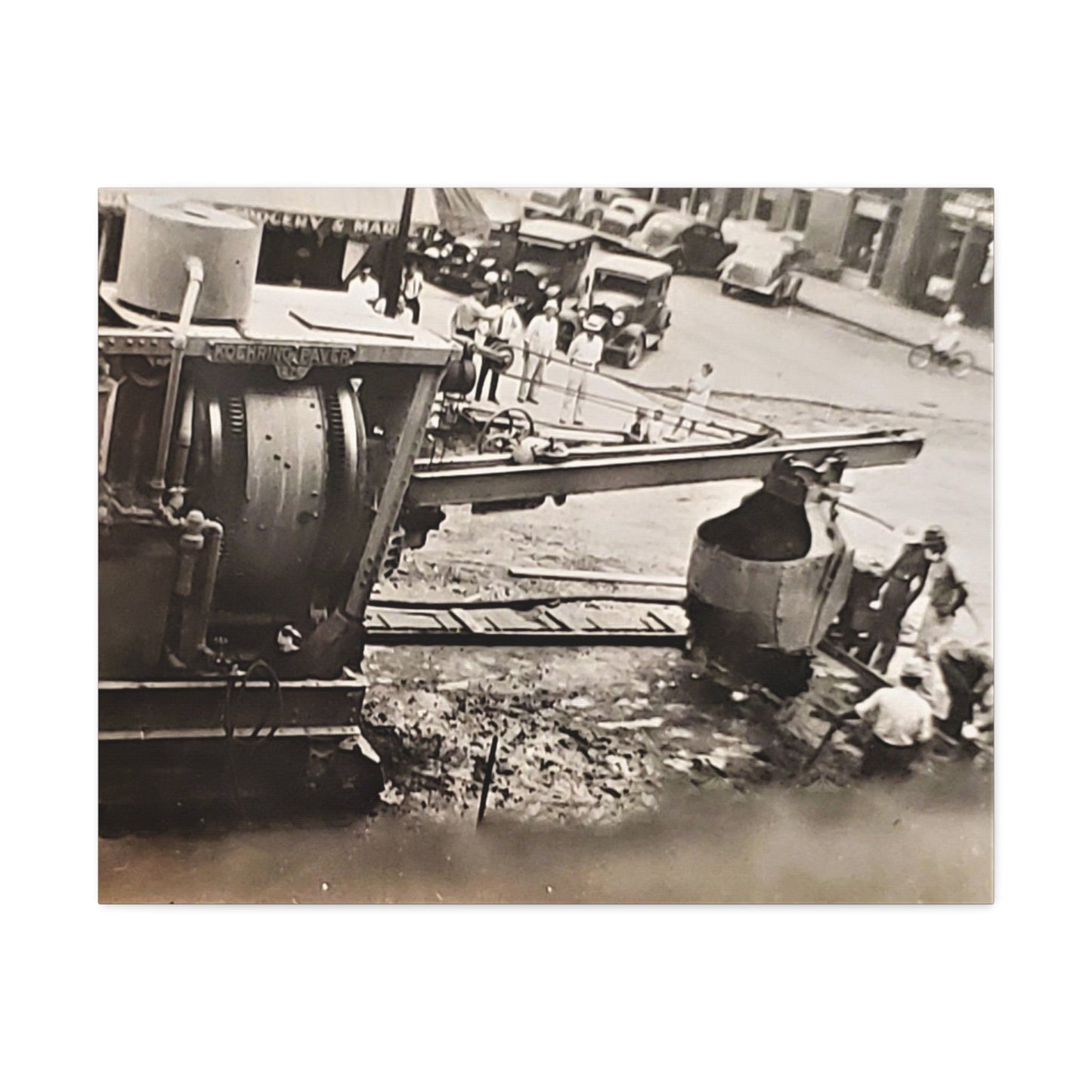 Concrete Worker Stretched Canvas 1.5" 30″ x 24″