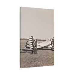 Army Pursuit Plane Ames Airport 1939 Satin Canvas Stretched