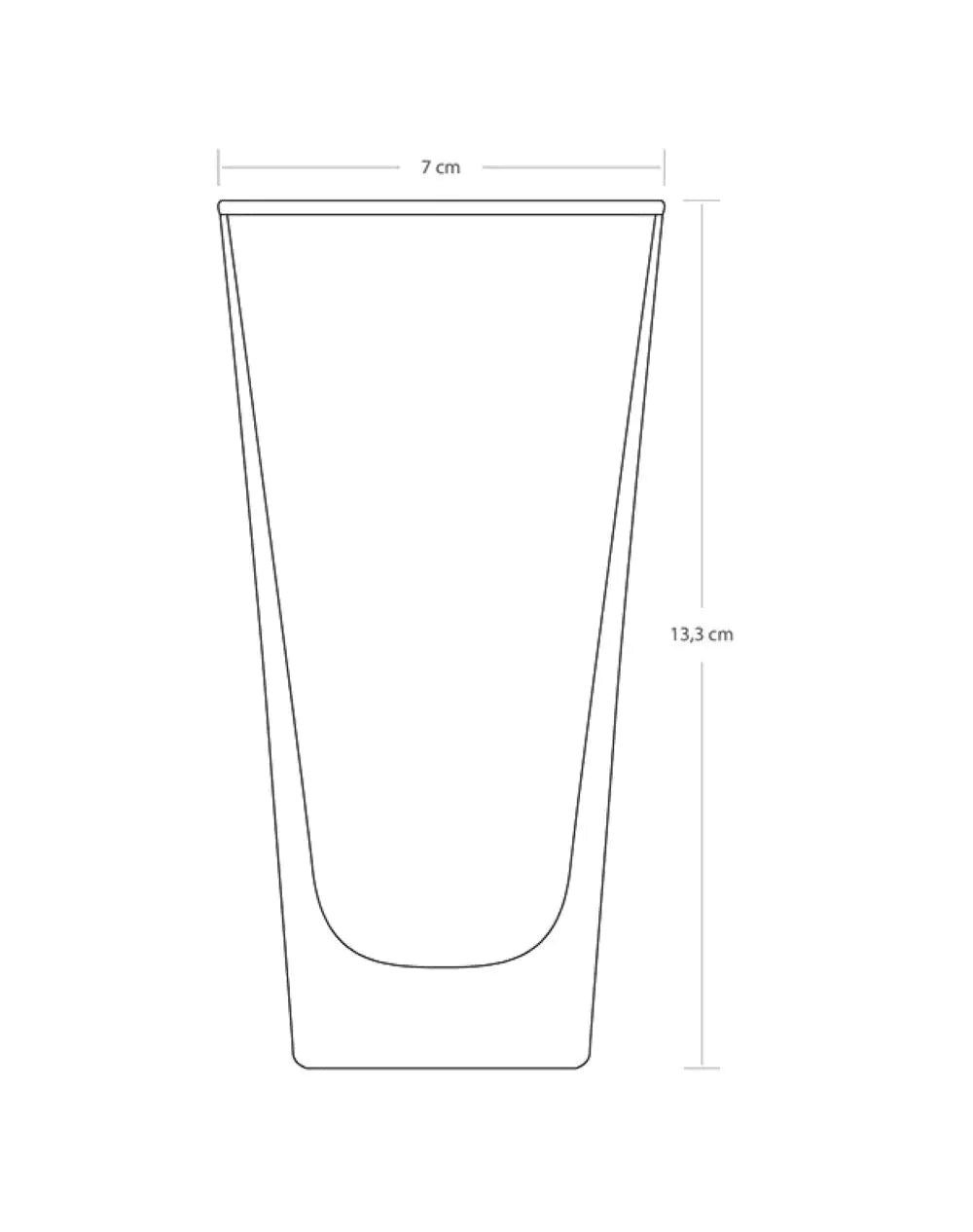 Paşabahçe 41300 6 pcs Carre Water Soft Drink Glass 290 cc - Kia Day Design