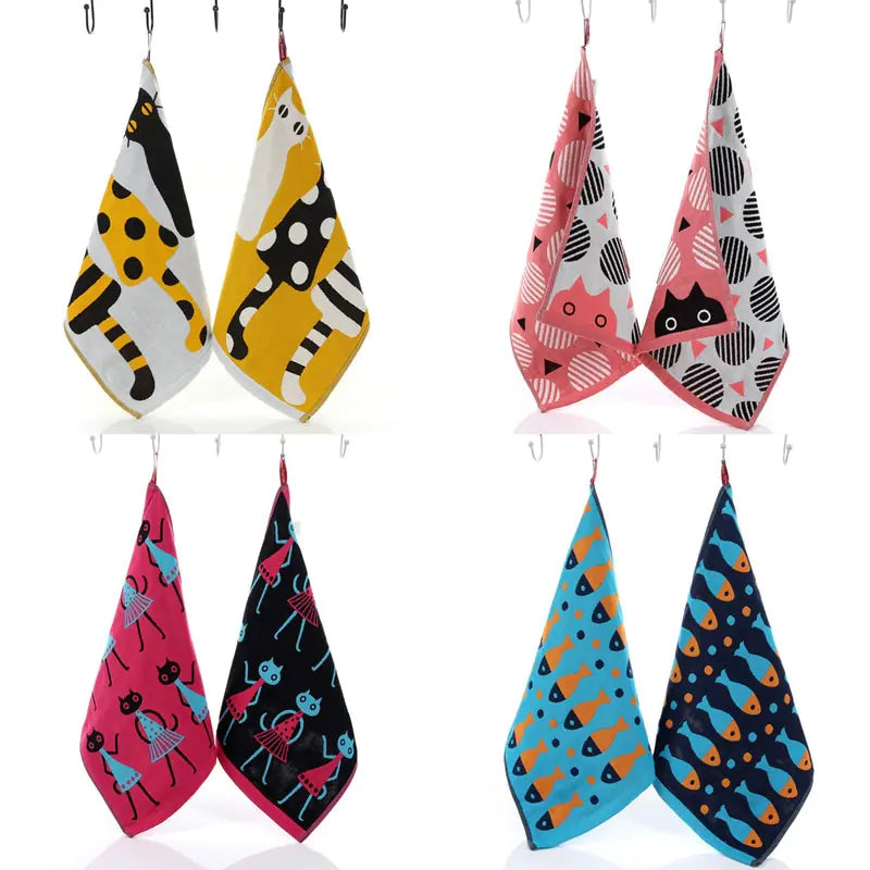 Adorable and Practical Three-layer Soft Cotton Bath towel Kia Day Design