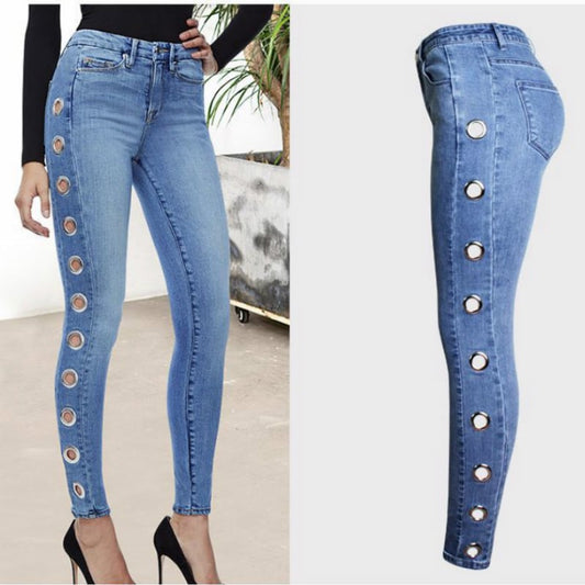 Womens Tight Hoop Jeans - 2XL - Women's Fashion - Women's Clothing - Bottoms - Jeans