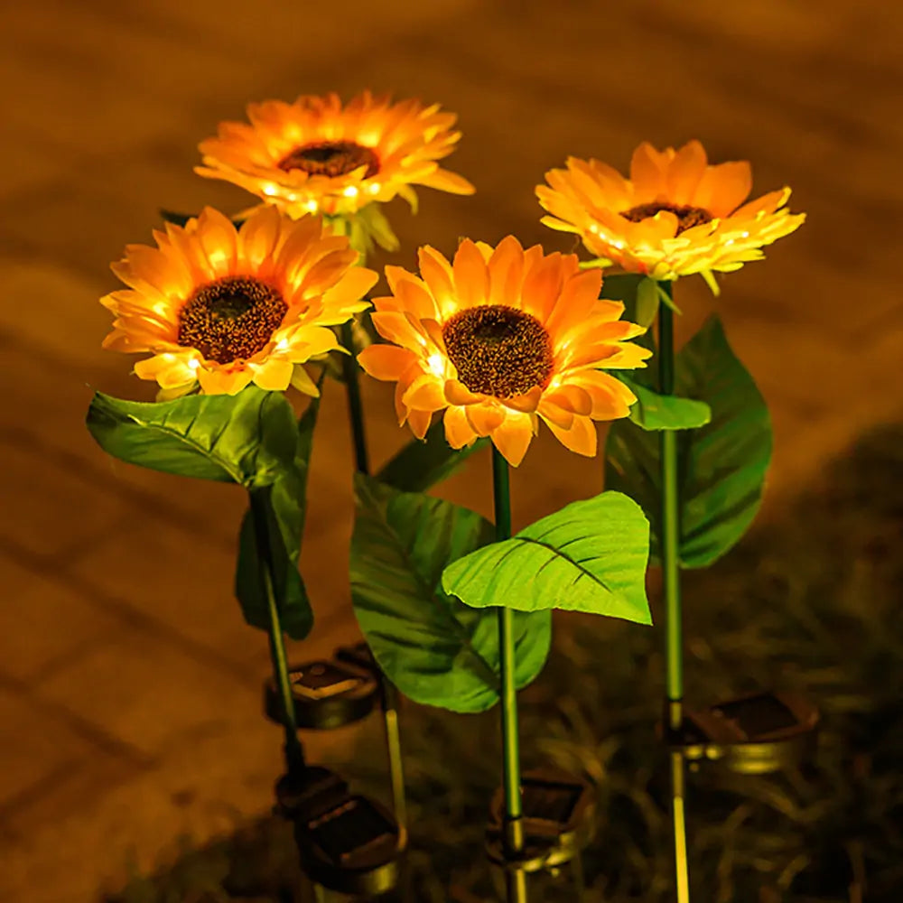 Sunflowers Solar Lawn Light Kia Day Design