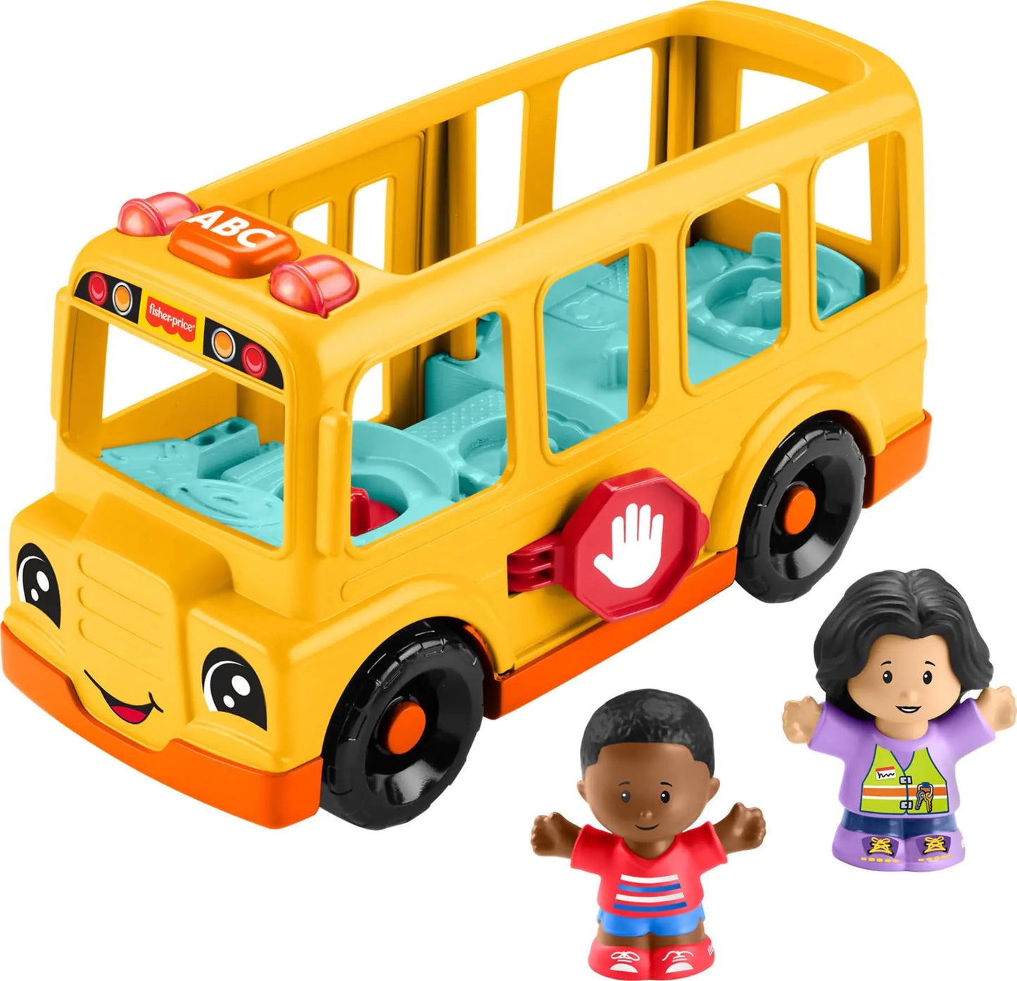Fisher-Price Little People Toddler Toy School Bus Musical Push-Along Vehicle - Kia Day Design