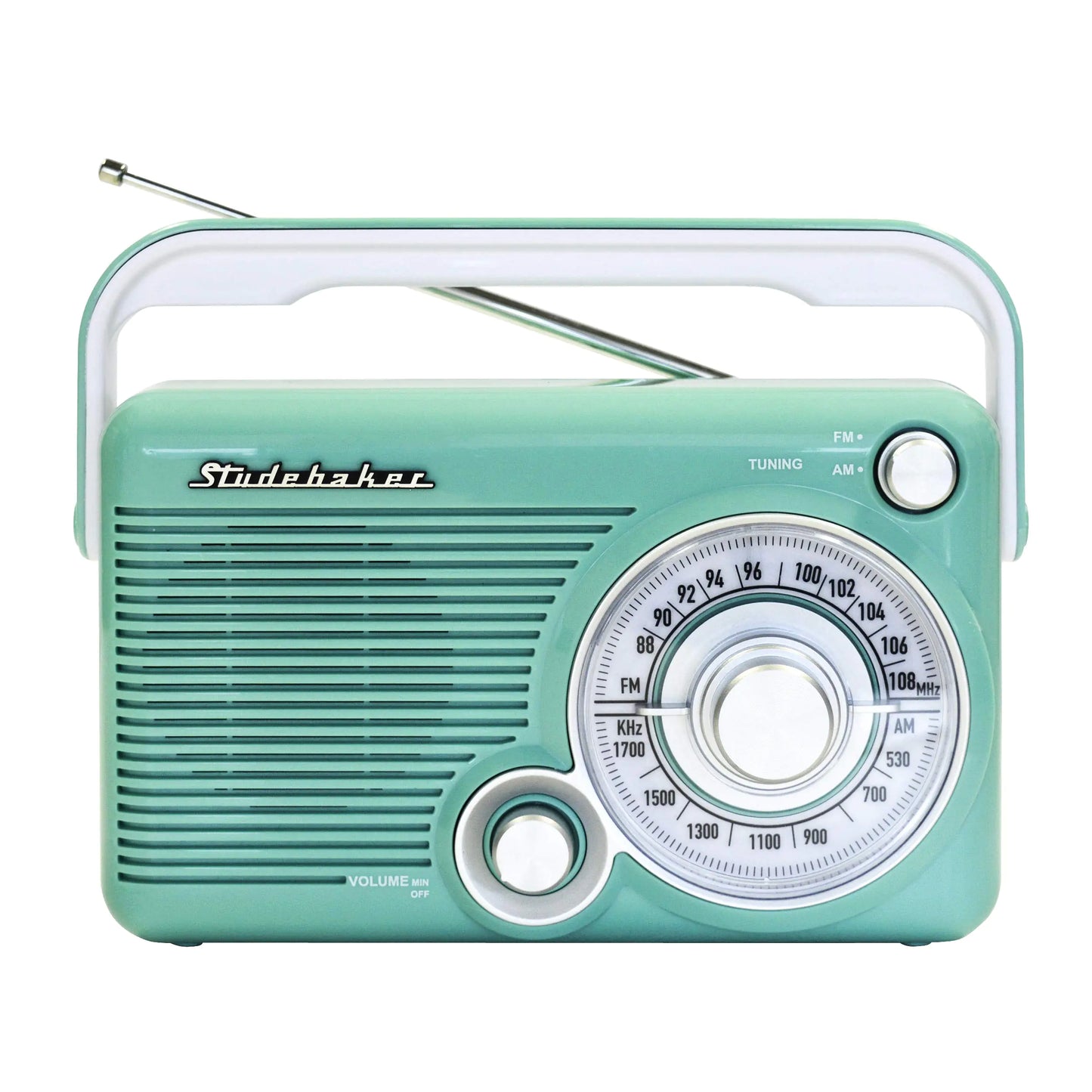 Teal Studebaker Portable AM/FM Radio - Kia Day Design