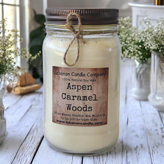 Aspen Caramel Woods Candle - - Candles & Melts