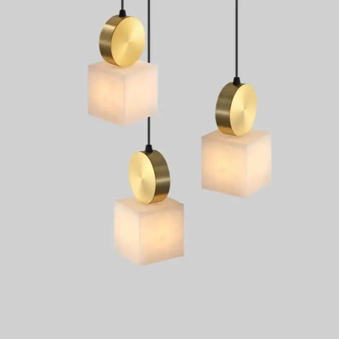 Creative Marble Squares Pendant Lights Kia Day Design