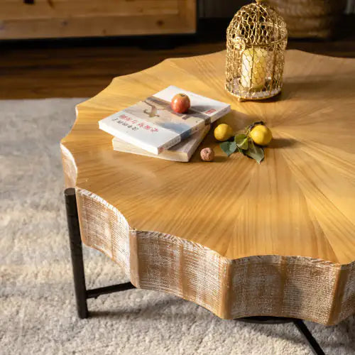 2 Piece Cedar Coffee Table Set - - tables