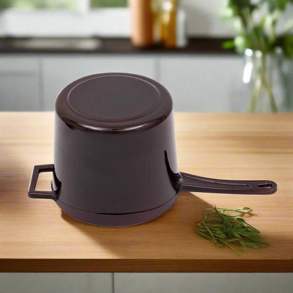 LAVA Premium Round Cast Iron Saucepan 7in / 18 cm Kia Day Design