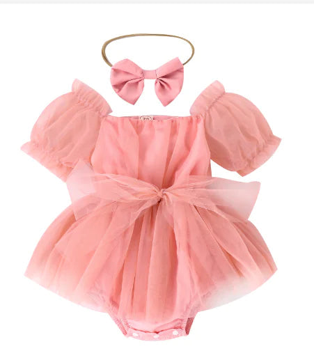 Long Sleeve Baby Party Dress