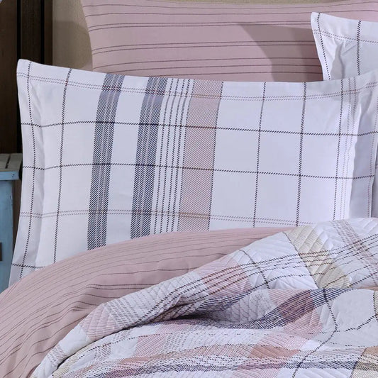 Hobby Vivaldi Powder - Double Ranforce Kapitone Duvet Cover Set Kia Day Design