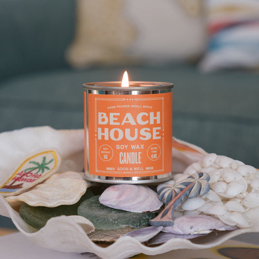 Beach House Happy Place Candle - - Candles