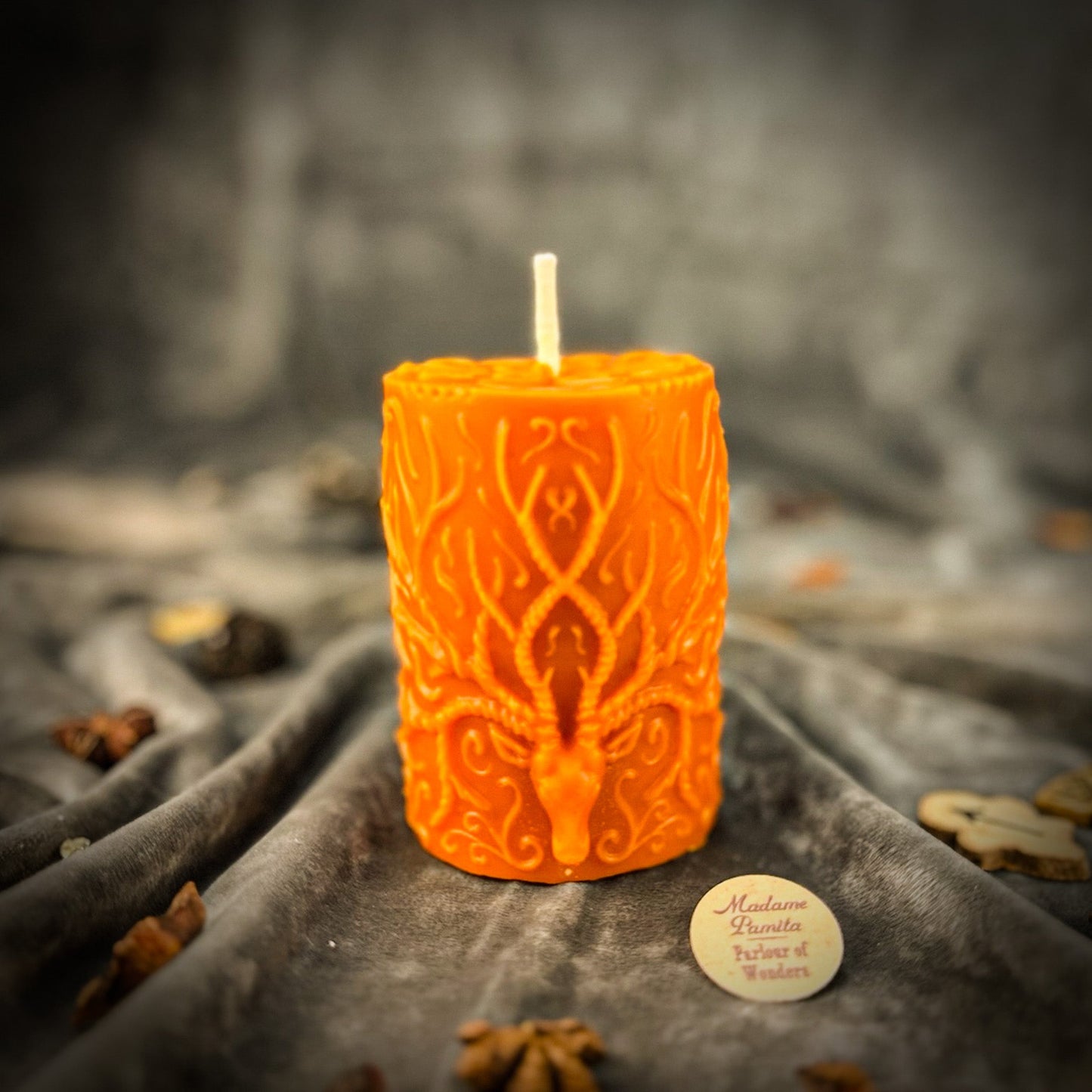 Stag of the Quest Candle Spell Kit - Spiritual Guidance & Life's Mission Magic - Orange (Opportunity) - Candle Spell Kit
