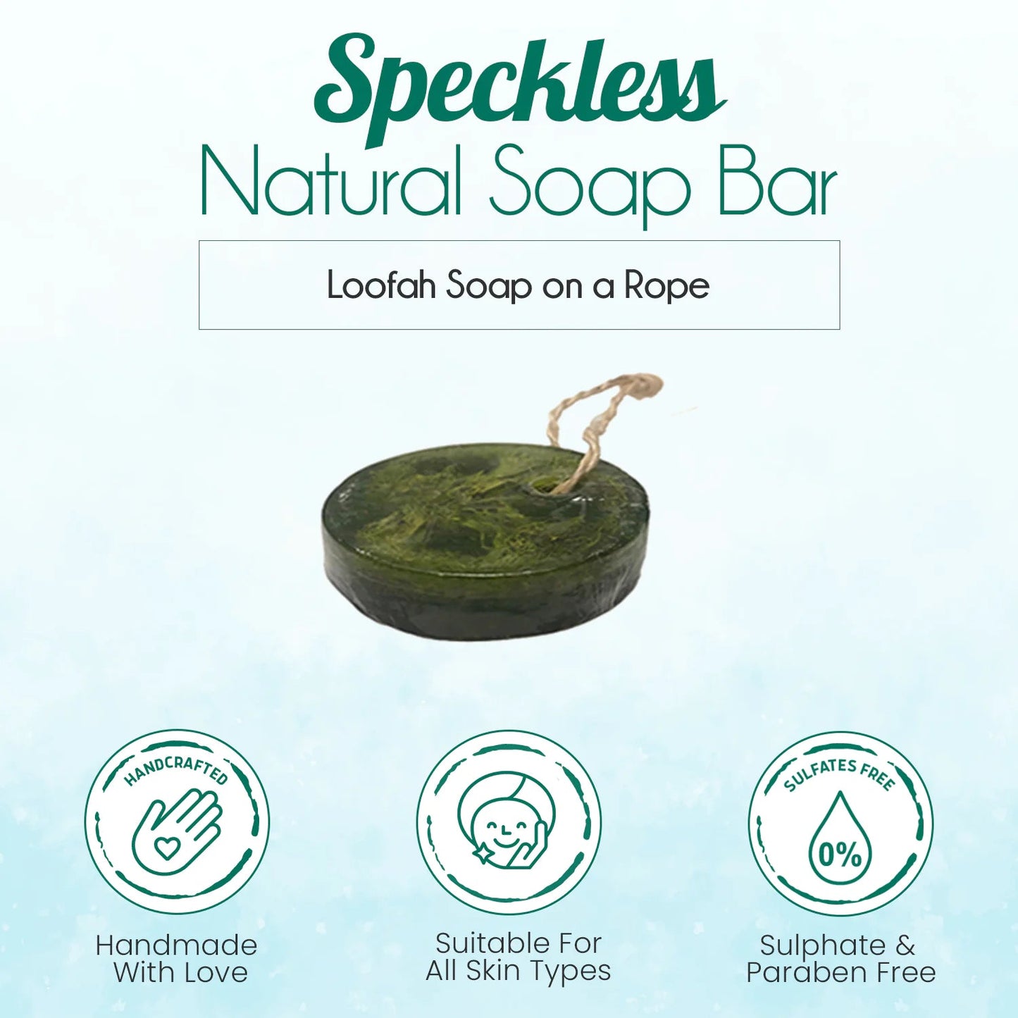 Speckless Soap Bar Chia Lemon Parsley and Coconut Oil - Kia Day Design
