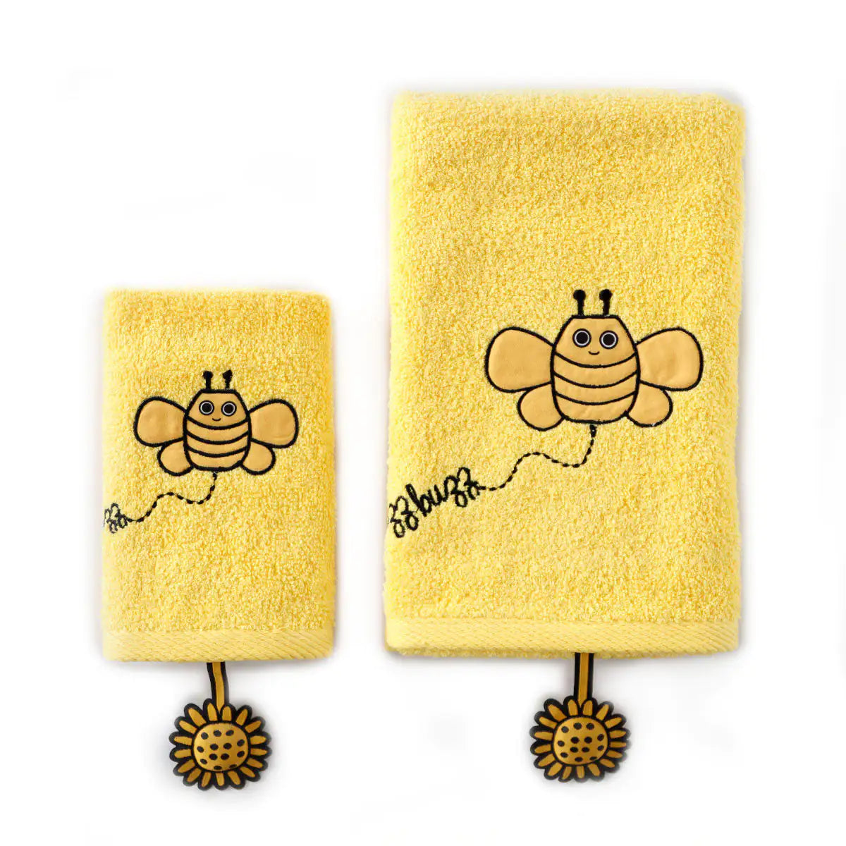 Milk&Moo Buzzy Bee Baby Towel Set of 2 Kia Day Design