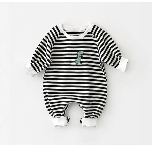 Newborn Baby Striped Rompers Kia Day Design