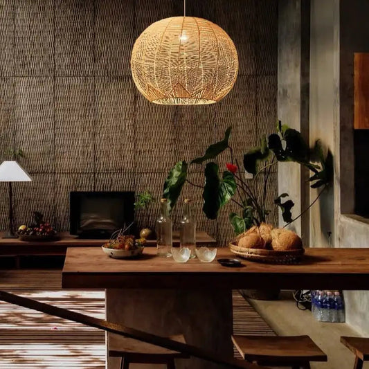 Bamboo Hanging Lamps - Kia Day Design