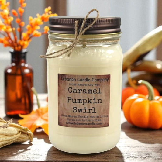 Caramel Pumpkin Swirl Candle - - Candles & Melts