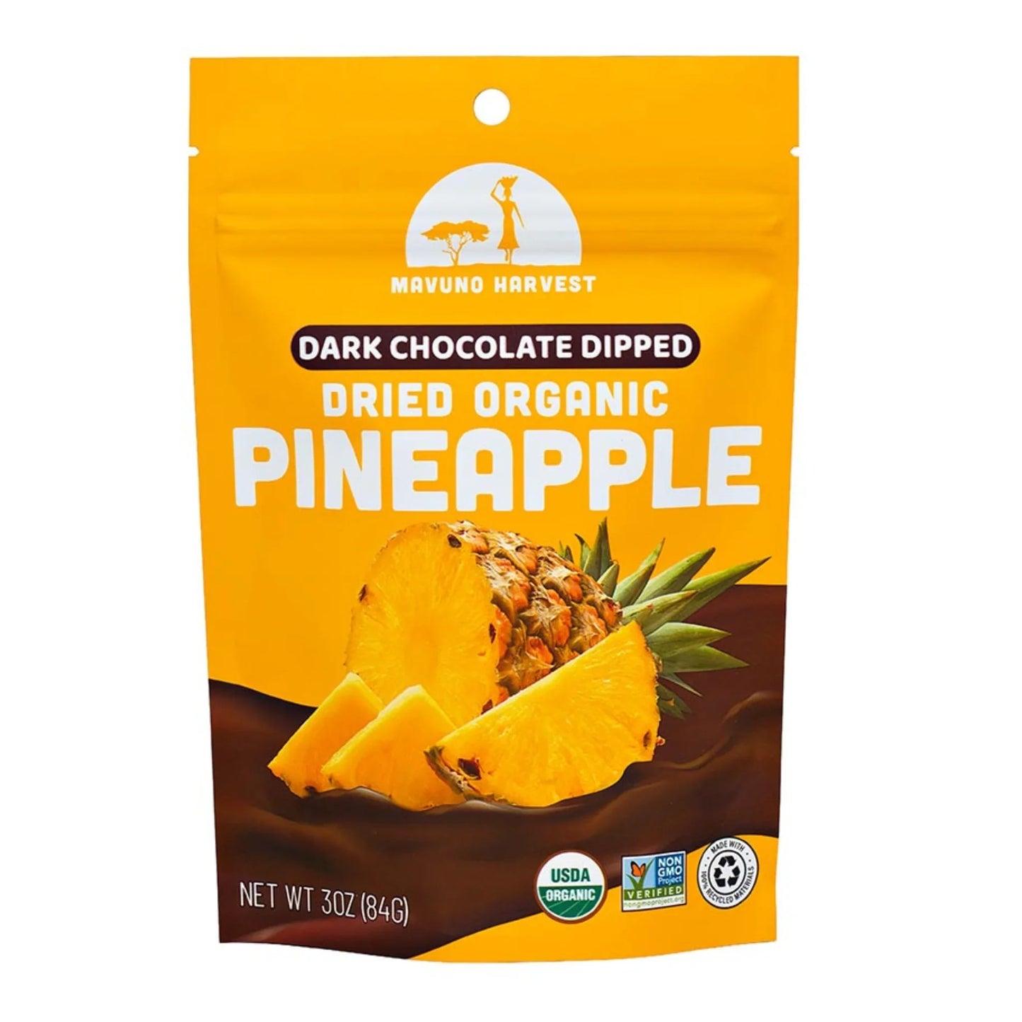 Organic Chocolate Dipped Dried Pineapple- Keystone Cheese- {{Product type}}