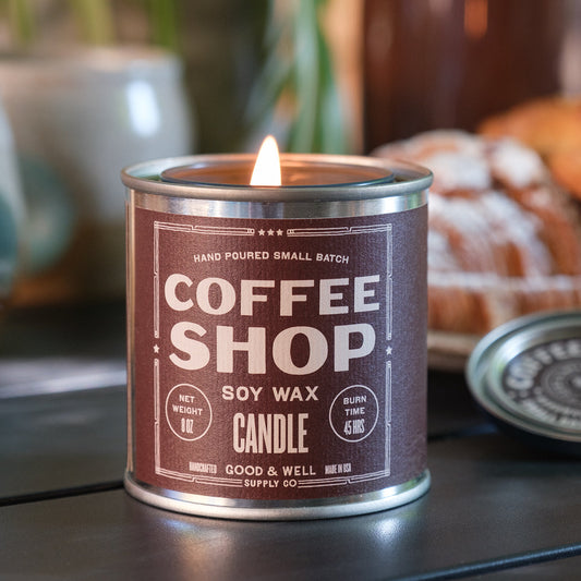 Coffee Shop Happy Place Candle - - Candles