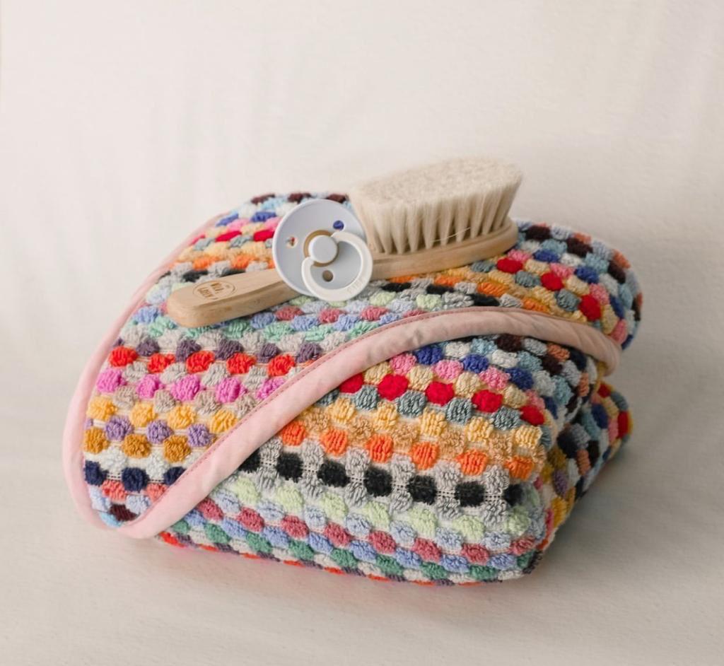 Pom Pom Baby Swaddle Blanket - - Blanket