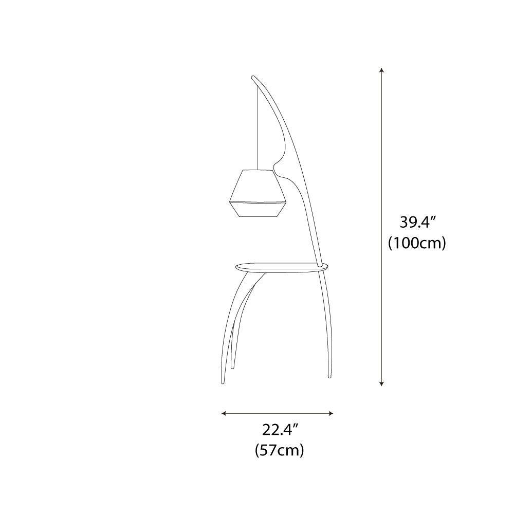 Curved Mantis Arm Floor Lamp - - Floor Lamp