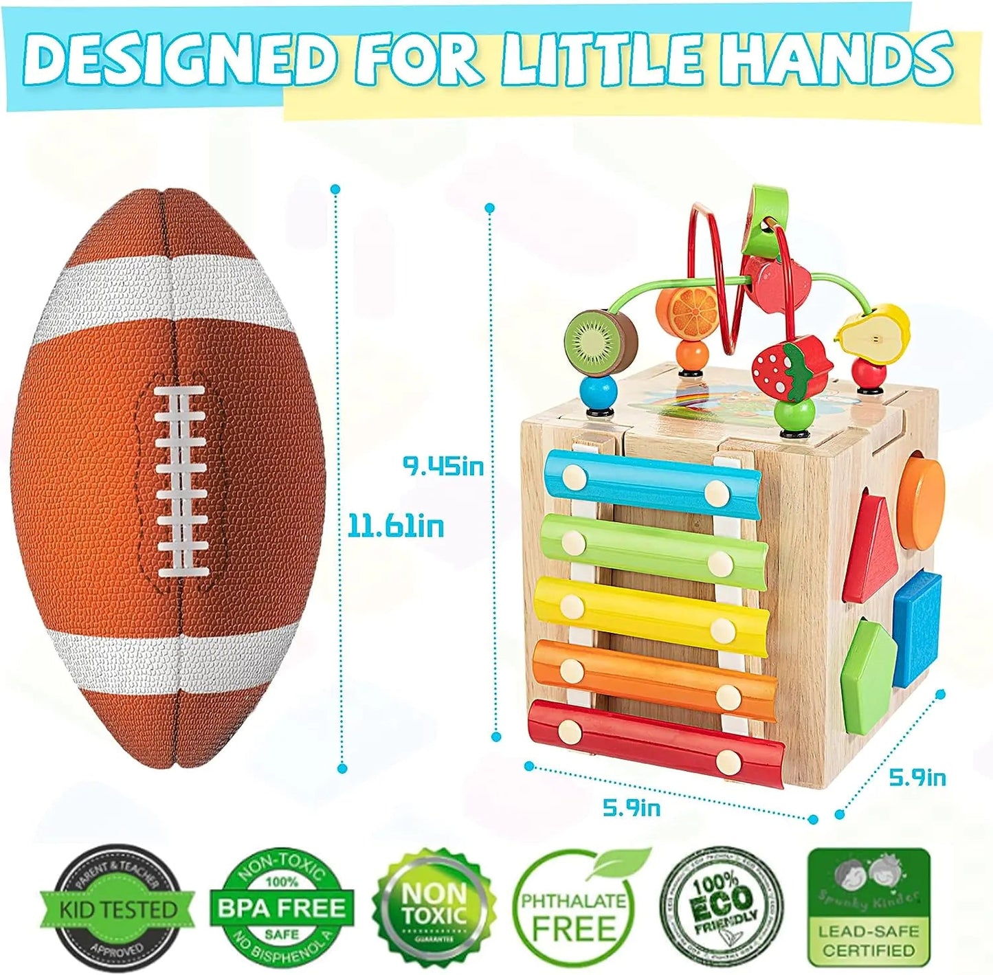 8-in-1 Montessori Toys for Toddlers - Kia Day Design