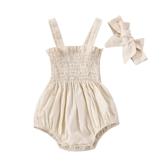 Infant Baby Girls Summer Elastic Jumpsuit Rompers Kia Day Design