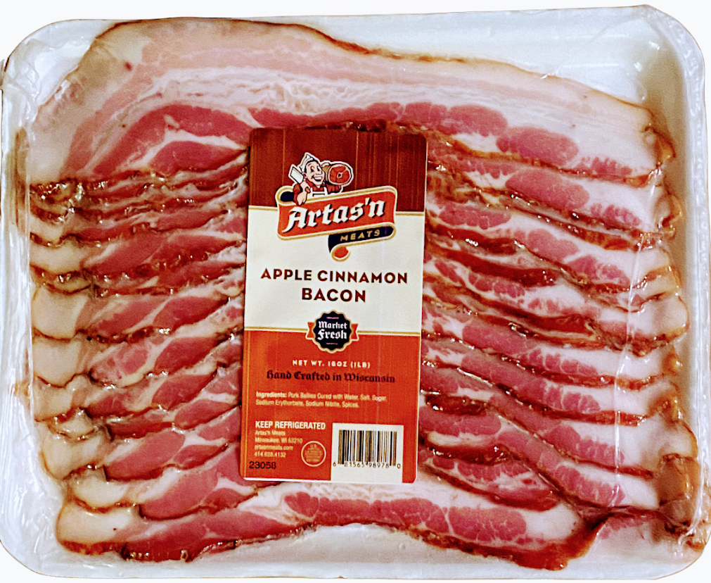 Apple Cinnamon Slab Bacon Sliced- Artas'n Meats- {{Product type}}