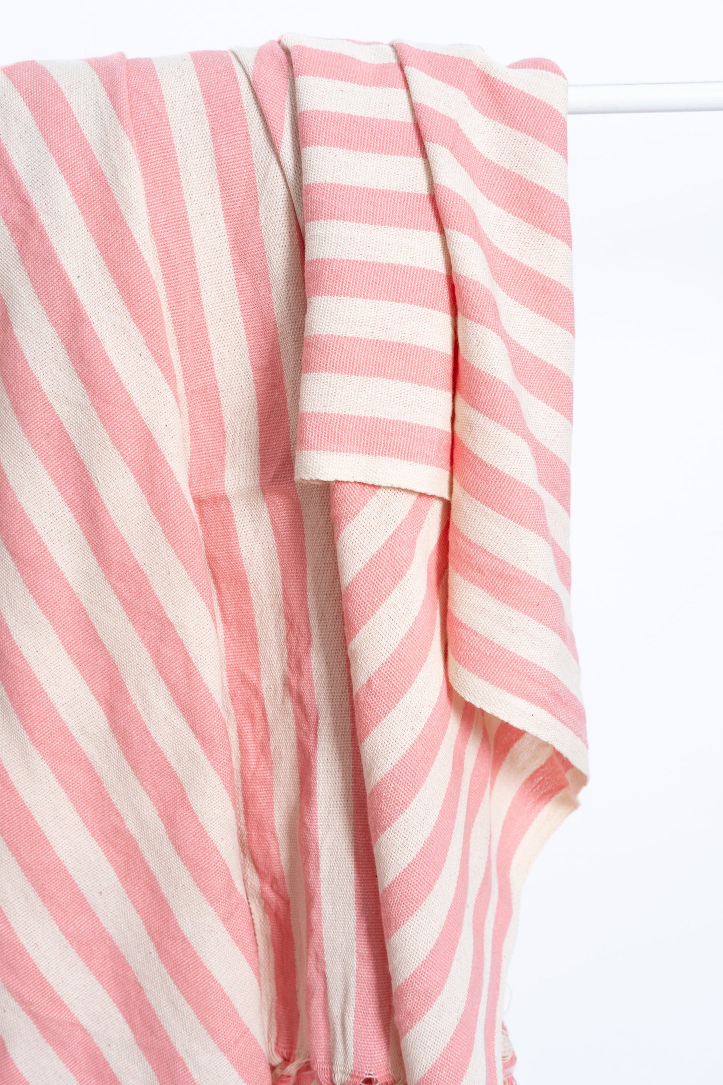 Girit Pink Cotton Linen Towel - - Towels