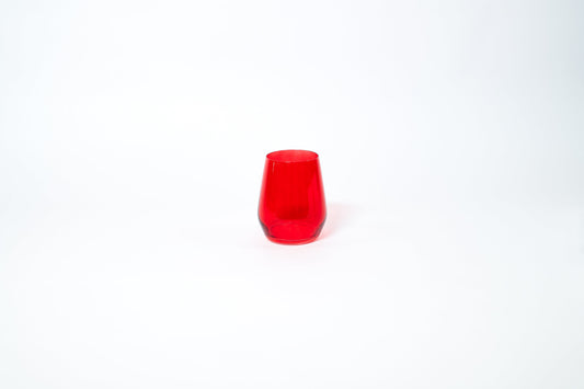 Cherry Red - Colored Wine Glass - Stemless 1 - glassware