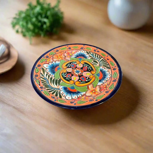 Handmade Talavera 12-Piece Dinnerware Set Mexican Pottery for 4 - - Talavera Dinnerware Set
