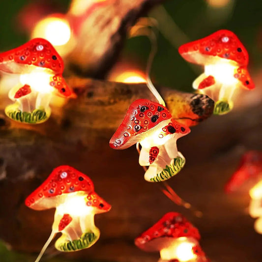 LEDS Light 3D Mushroom Kia Day Design