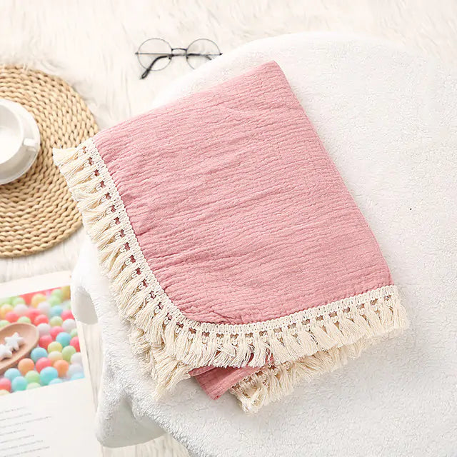 Cute Bear Muslin Cotton Baby Blanket Kia Day Design