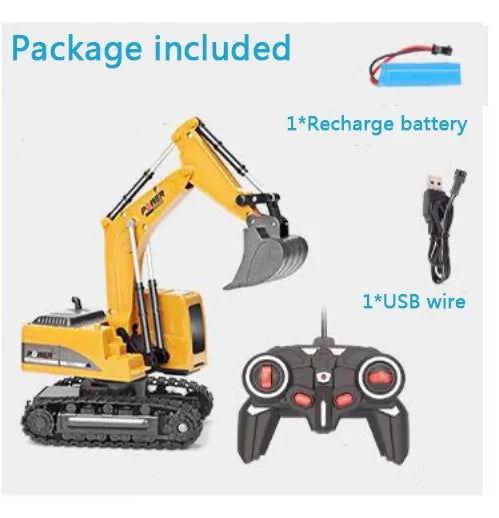 RC Excavator Toy Car Kia Day Design