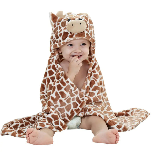 Babys Hooded Bath Towel - - bath towel