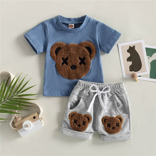 Baby Boys Bear Outfit Kia Day Design