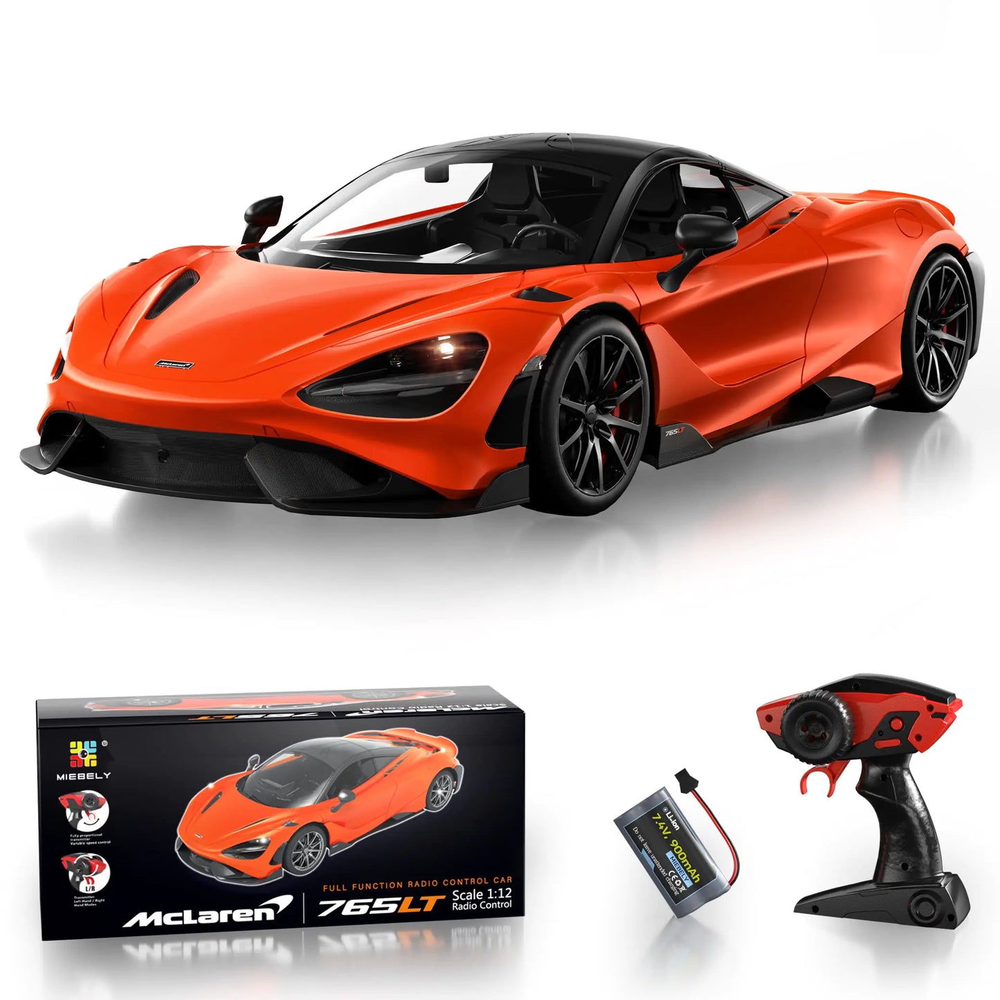 Orange MIEBELY Remote Control Car McLaren Rc Cars - - rc car