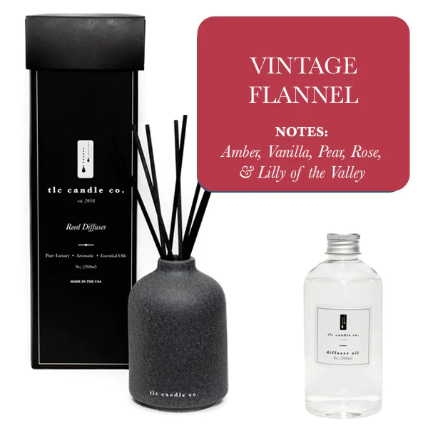 Reed Diffuser - Vintage Flannel Kia Day Design