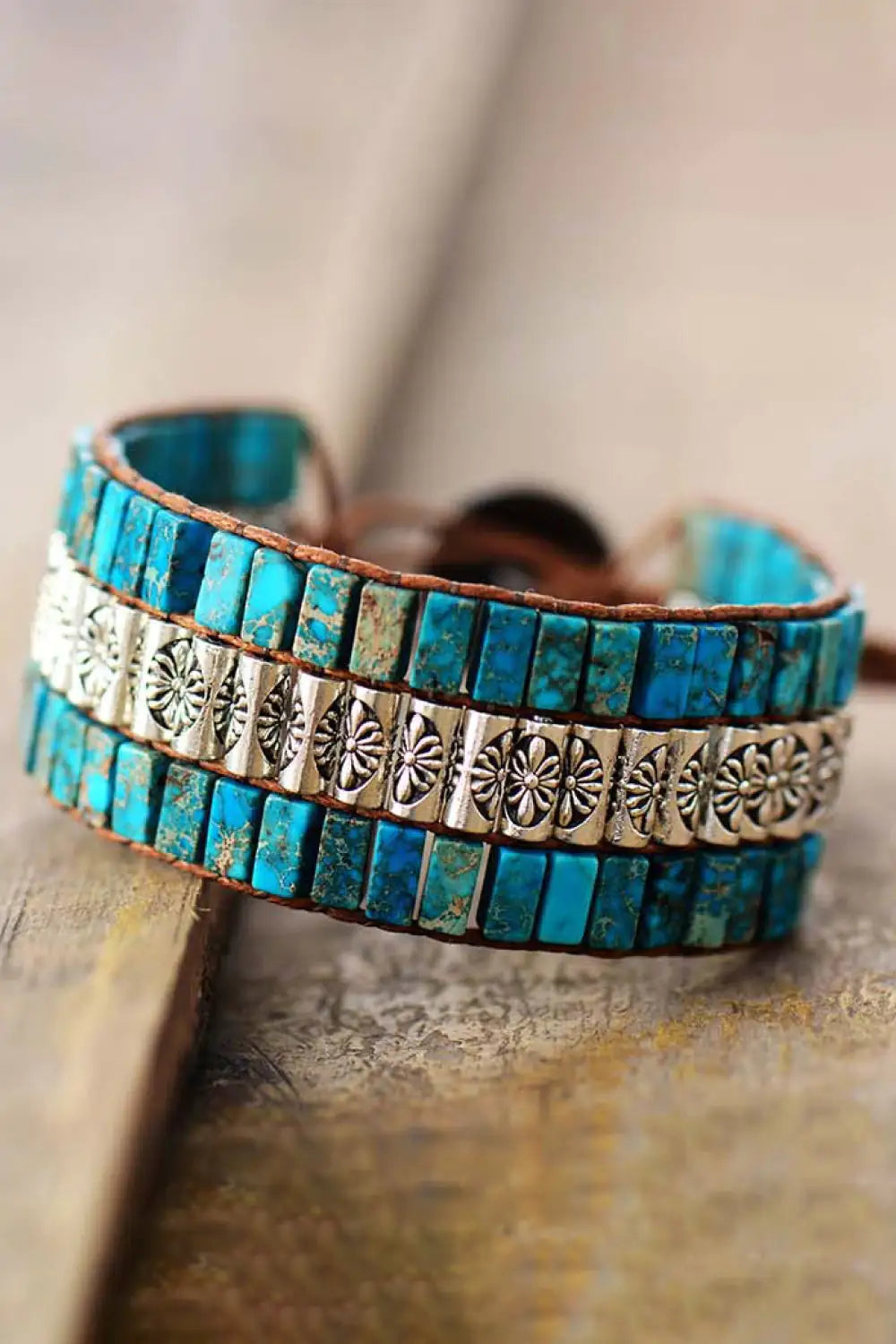 Handmade Triple Layer Natural Stone Bracelet Kia Day Design