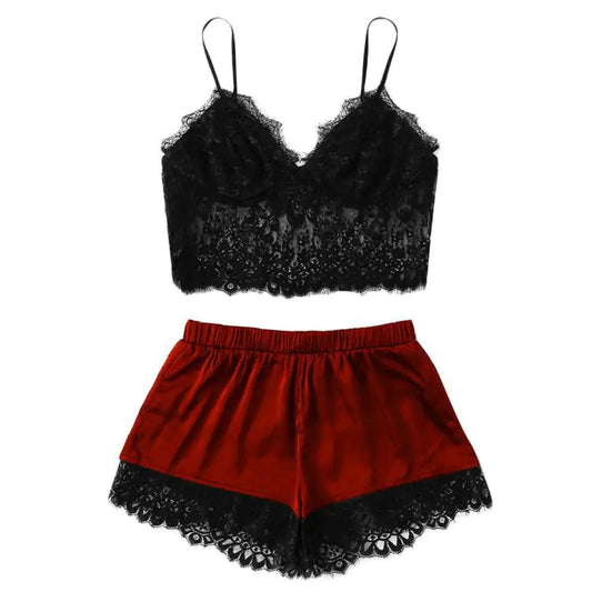 Lace Sleepwear Set - Women's Sexy Lingerie Outfit Kia Day Design