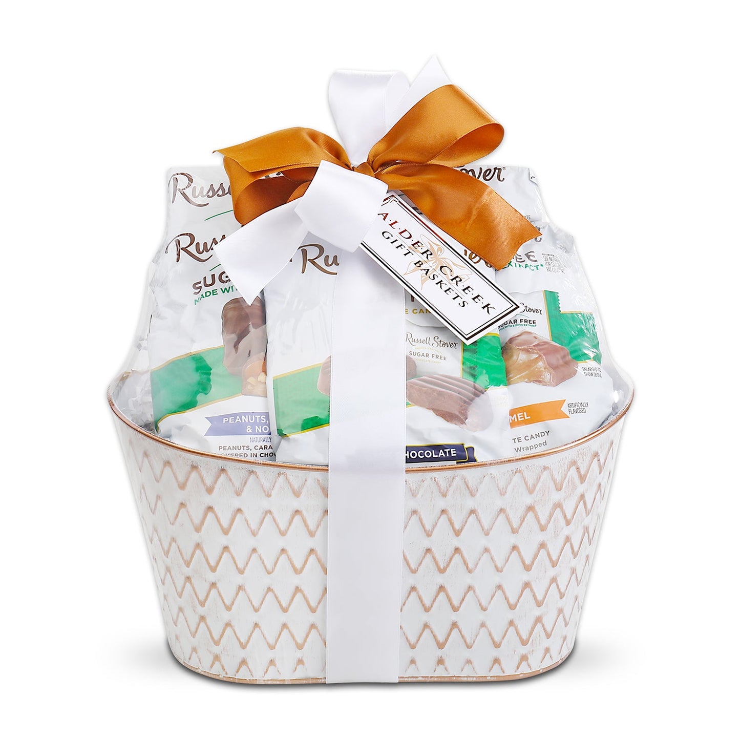 Russell Stover Sugar Free Chocolate Gift Basket - - Gift Baskets