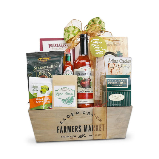 Farmers Market Bloody Mary Cocktail Gift Basket - - Gift Baskets