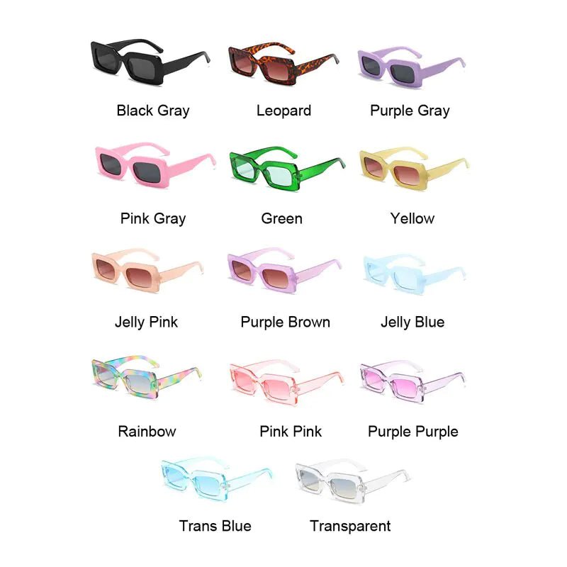 Fashion Square Sunglasses - - sunglasses