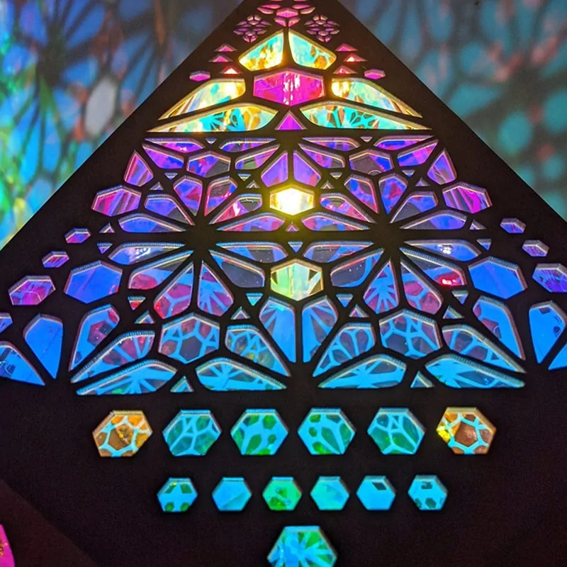 Wooden LED Projection Night Lamp Kia Day Design