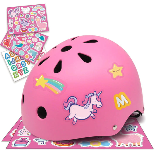Toddler Helmet 2-4 Years Kids Helmets - Toddler Bike Helmet 3-5 5-8 for Skateboard Roller-Skating Bicycle I Boys Girls Baby Infant Child Ages Year Old Unicron (Pink Girls in Wonderland) Kia Day Design