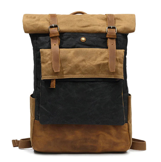 Vintage Canvas Backpack with Classic Design - Kia Day Design