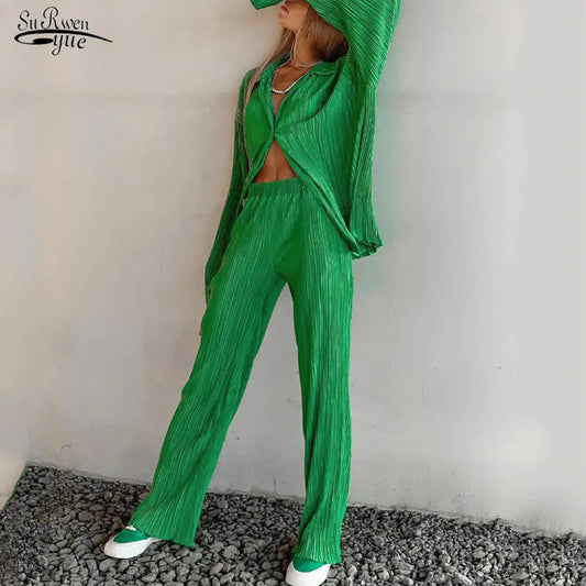 Two Piece Long Sleeve Suit - Kia Day Design